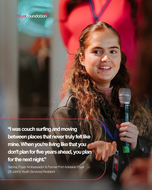 Young woman from the Foyer Foundation