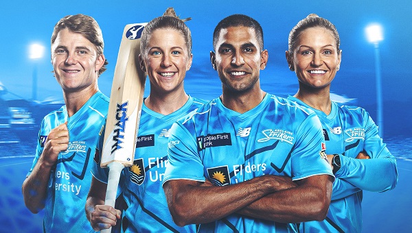 Adelaide Strikers players of 2025-2026 season with a bat